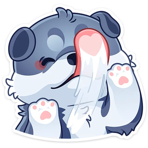 😛 Стикер «Маламут Ньют» для Telegram
