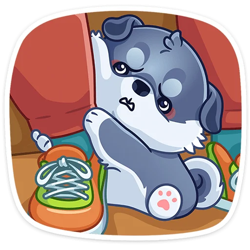 ⭐ Стикер «Маламут Ньют» для Telegram