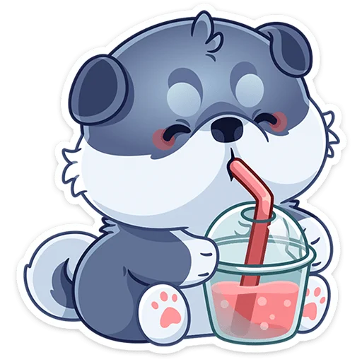 🧃 Стикер «Маламут Ньют» для Telegram