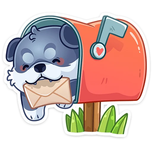 Стикерпак Маламут Ньют для Telegram