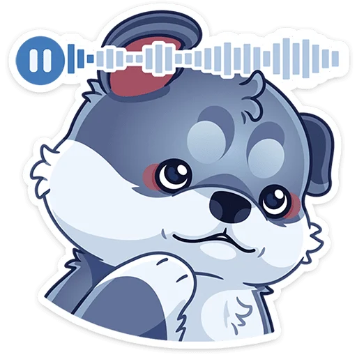 😐 Стикер «Маламут Ньют» для Telegram