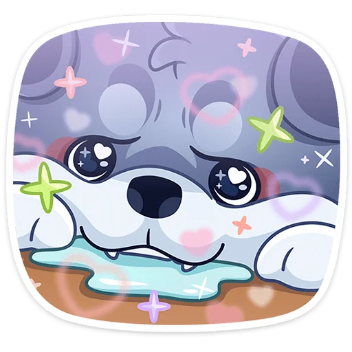 🤩 Стикер «Маламут Ньют» для Telegram
