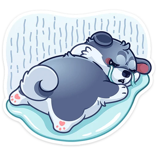 ⭐ Стикер «Маламут Ньют» для Telegram