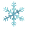 ❄️ Эмодзи «Новогодняя акварель 2⃣6⃣» для Telegram