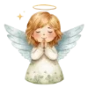 😇 Эмодзи «Новогодняя акварель 2⃣6⃣» для Telegram