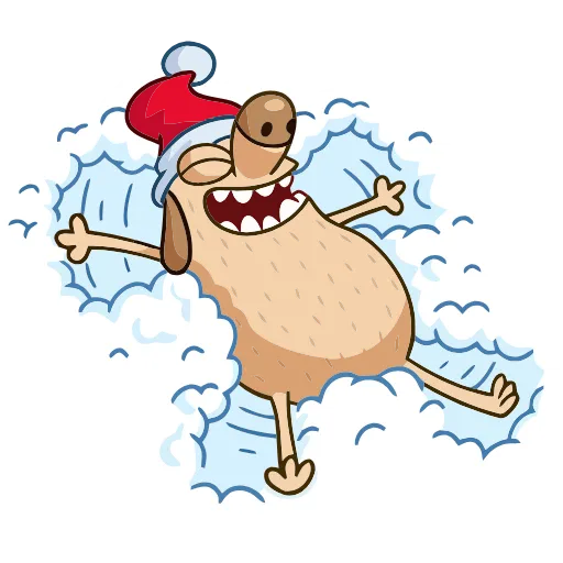 ☺ Эмодзи «Новогодний Дигги» для Telegram