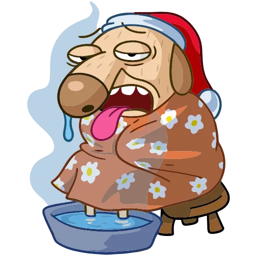 🥵 Эмодзи «Новогодний Дигги» для Telegram