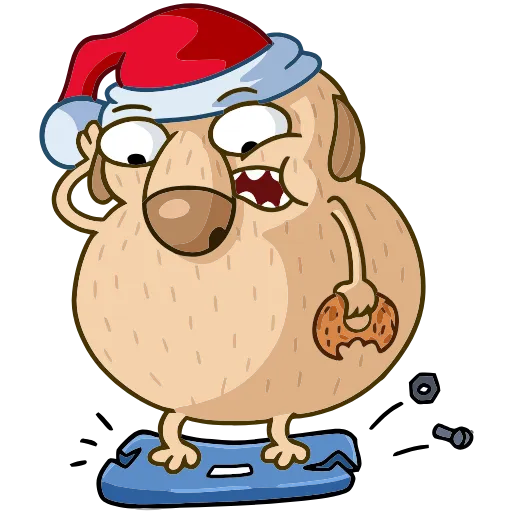 🤔 Эмодзи «Новогодний Дигги» для Telegram
