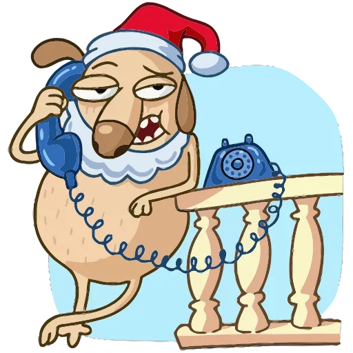 ☎ Эмодзи «Новогодний Дигги» для Telegram