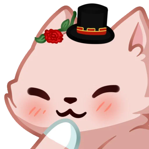 Стикерпак Ния котик для Telegram — скачать