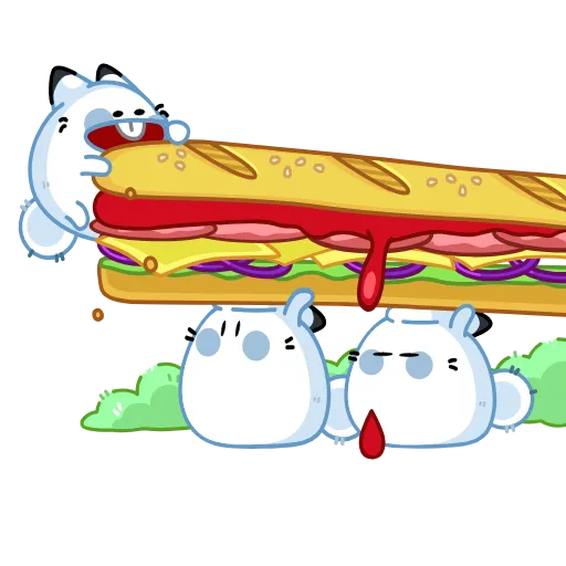 🥪 Эмодзи «Возвращение Кусь-Куся» для Telegram