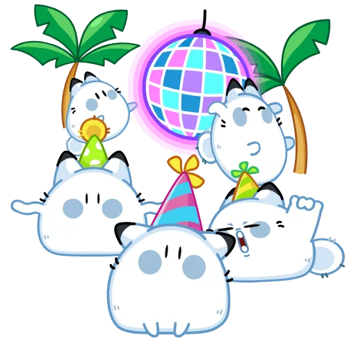 🥳 Эмодзи «Возвращение Кусь-Куся» для Telegram