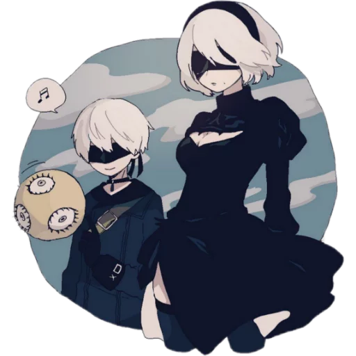 🗡 Стикер «Nier» для Telegram
