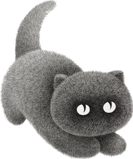 🙂 Стикер «Night Cat» для Telegram