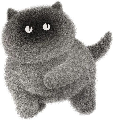 😬 Стикер «Night Cat» для Telegram