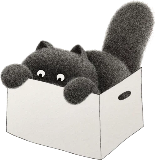 📦 Стикер «Night Cat» для Telegram
