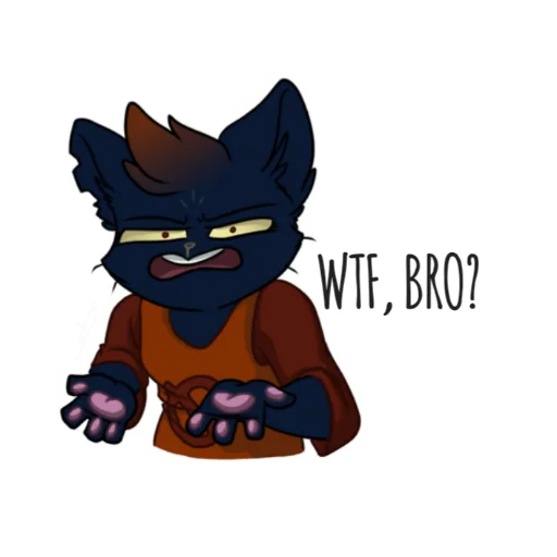 🤦‍♀️ Стикер «Night In The Woods Dialog» для Telegram