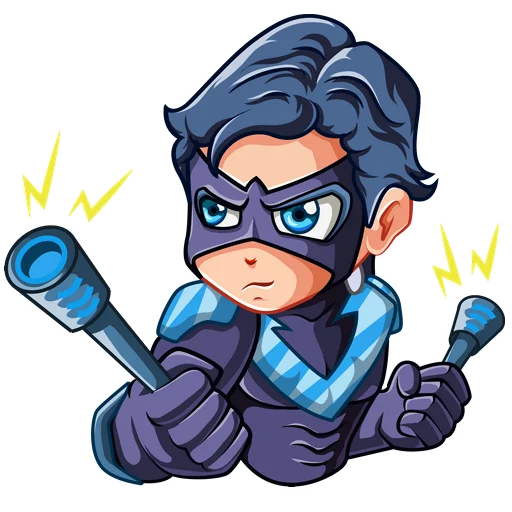 Стикерпак Nightwing Найтвинг для Telegram — скачать
