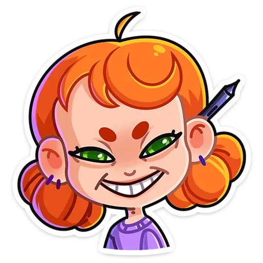 😈 Стикер «Ника» для Telegram