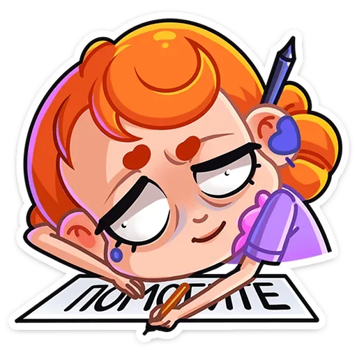 😢 Стикер «Ника» для Telegram
