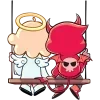 🤩 Эмодзи «Нимб И Рожки» для Telegram