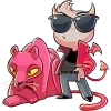 🤩 Эмодзи «Нимб И Рожки» для Telegram