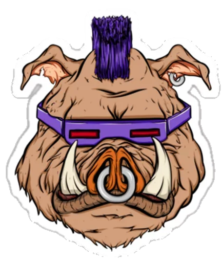 🐗 Стикер «Ninja Turtles» для Telegram