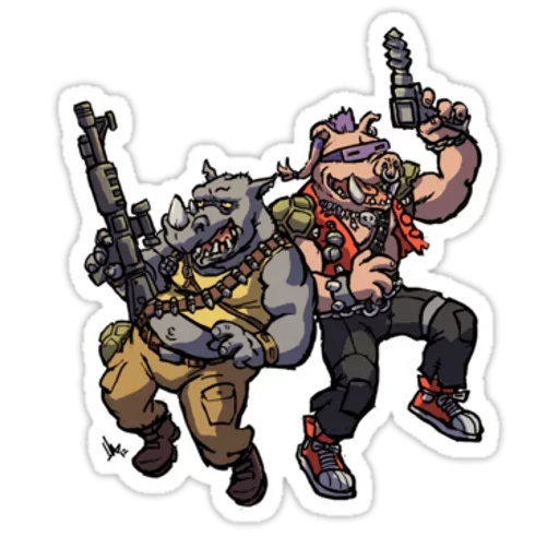 👯‍♂️ Стикер «Ninja Turtles» для Telegram