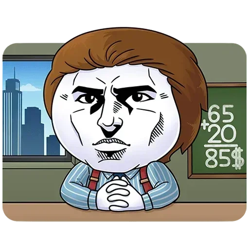 😶 Стикер «Нисик Без Текста» для Telegram