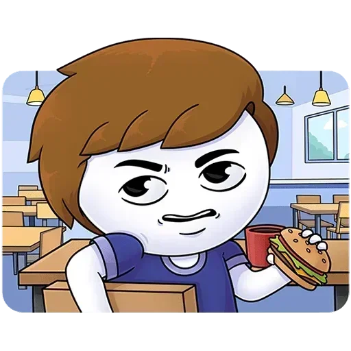 🍔 Стикер «Нисик Без Текста» для Telegram