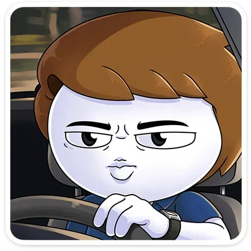🚘 Стикер «Нисик» для Telegram