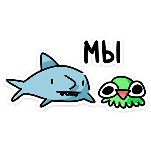 🐙 Стикер «Осьми» для Telegram