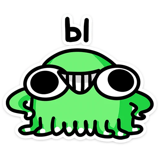 🐙 Стикер «Осьми» для Telegram