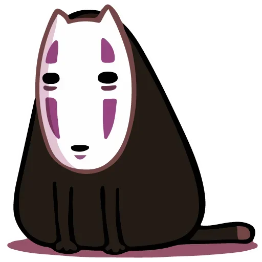 🦊 Стикер «Kaonashi» для Telegram