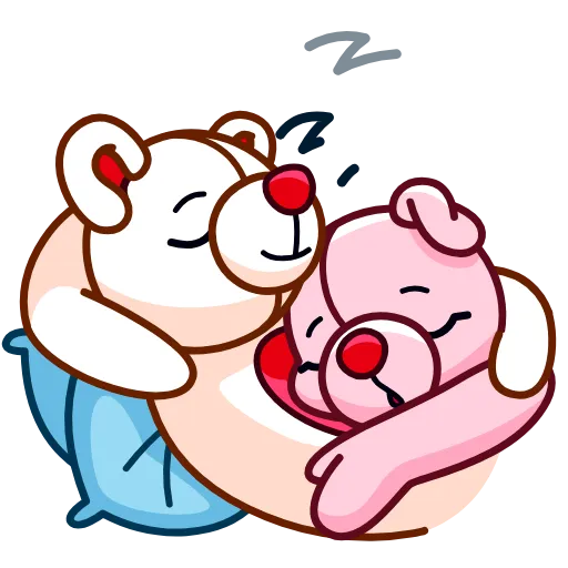 😴 Стикер «Nonromantic bear» для Telegram