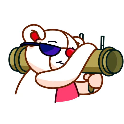 🍆 Стикер «Nonromantic bear» для Telegram