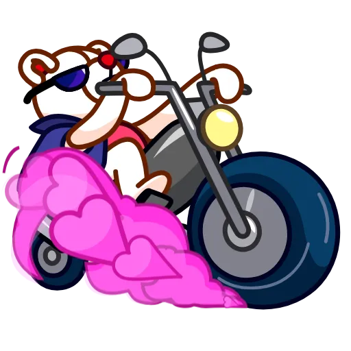 😎 Стикер «Nonromantic bear» для Telegram