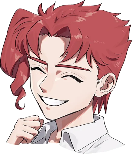 😂 Стикер «Noriaki Kakyouin (JJBA)» для Telegram