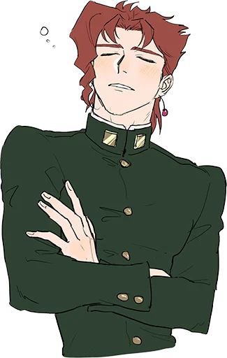 😴 Стикер «Noriaki Kakyouin (JJBA)» для Telegram