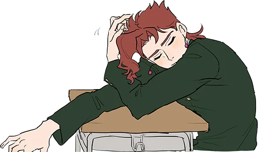 😴 Стикер «Noriaki Kakyouin (JJBA)» для Telegram