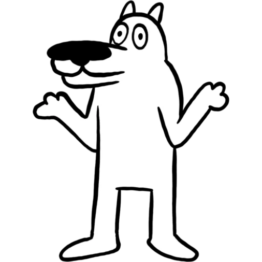 🤔 Стикер «White Dog» для Telegram
