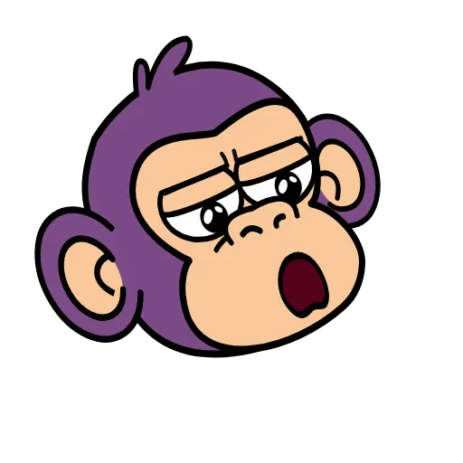 🙁 Эмодзи «🍸 Notmeme monkey» для Telegram
