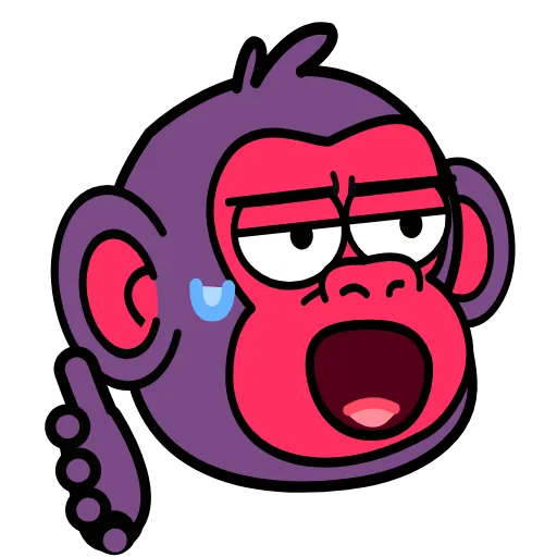 🥵 Эмодзи «🍸 Notmeme monkey» для Telegram