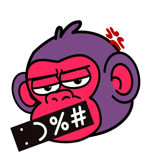 🤬 Эмодзи «🍸 Notmeme monkey» для Telegram