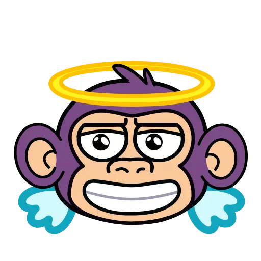 😇 Эмодзи «🍸 Notmeme monkey» для Telegram