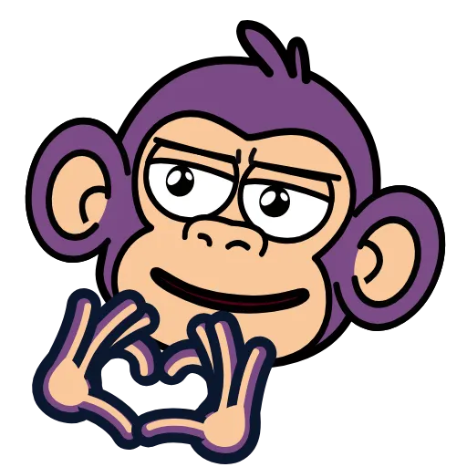 🫶 Эмодзи «🍸 Notmeme monkey» для Telegram