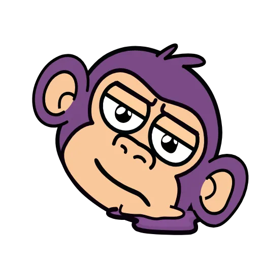🫠 Эмодзи «🍸 Notmeme monkey» для Telegram