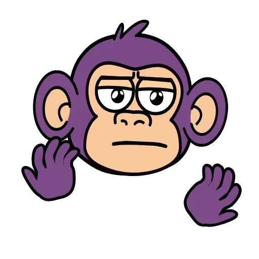 🫣 Эмодзи «🍸 Notmeme monkey» для Telegram