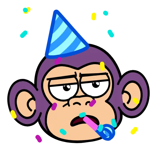 🥳 Эмодзи «🍸 Notmeme monkey» для Telegram