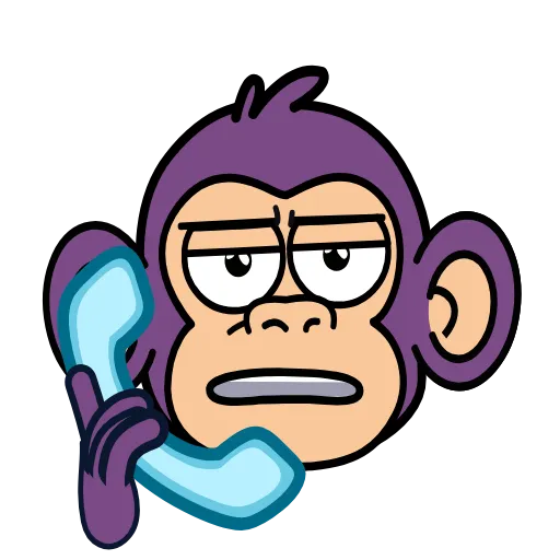 📞 Эмодзи «🍸 Notmeme monkey» для Telegram